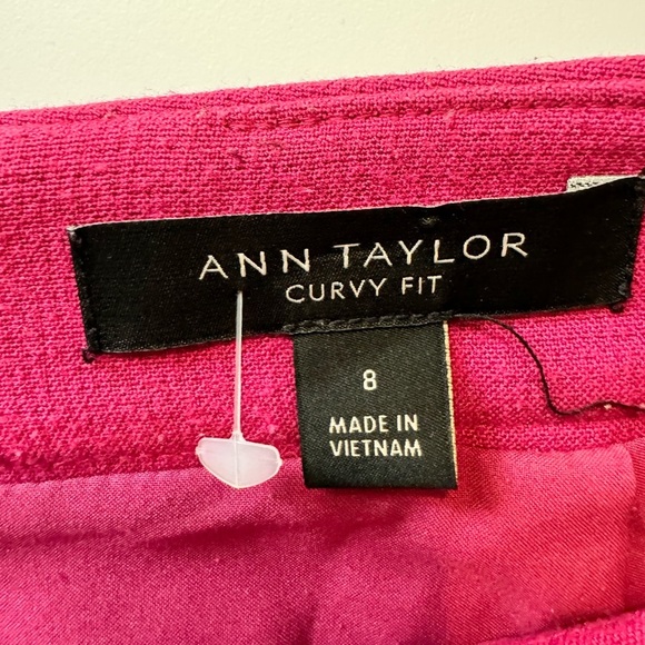 Ann Taylor Fuchsia Pencil Skirt with Pearl Hem Design - Picture 3 of 11